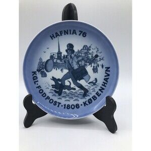 B&G Jubilee plate, Hafnia Post,‎ Royal Mail 1806-1976, Bing & Grondahl 6"